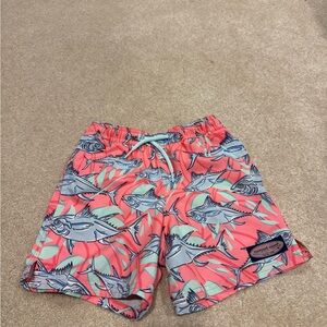 Boy’s Vineyard VinesCoral Fish Print Swim Shorts